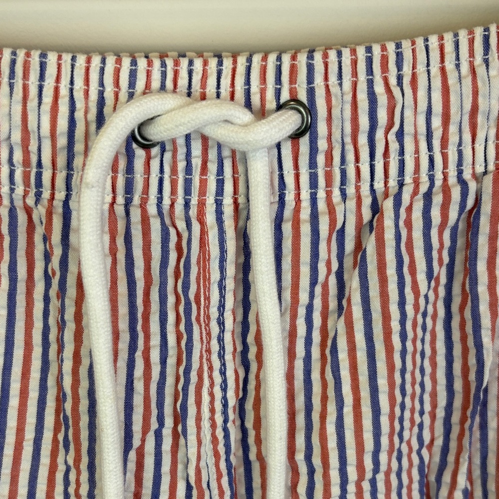 JCrew seersucker Striped Swim Shorts size L - Picture 5 of 7